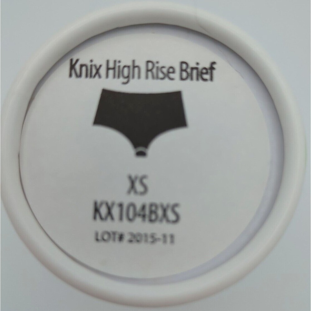 Knix Everyday Panties Black XS High Rise Brief Breathable Anti-Odor Absorbent